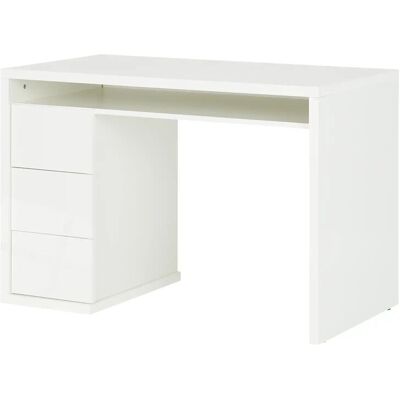COMPOSAD Weißer Schreibtisch mit 3 Schubladen - Büro- und Schlafzimmermöbel COMPOSAD Weißer Schreibtisch mit 3 Schubladen - Büro- und Schlafzimmermöbel