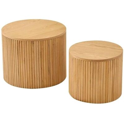 Höffner Couchtisch 2er Set ¦ holzfarben ¦ Maße (cm): B: 50 H: 38,5 Höffner Couchtisch 2er Set ¦ holzfarben ¦ Maße (cm): B: 50 H: 38,5