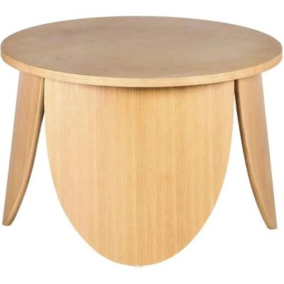 Vivially - Runder Couchtisch 60cm - Natürliche Eiche - Möbel Vivially - Runder Couchtisch 60cm - Natürliche Eiche - Möbel
