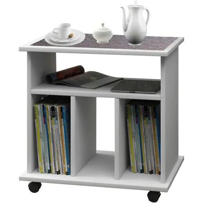 Höffner Beistelltisch Tabina ¦ weiß ¦ Maße (cm): B: 45 H: 59 Höffner Beistelltisch Tabina ¦ weiß ¦ Maße (cm): B: 45 H: 59
