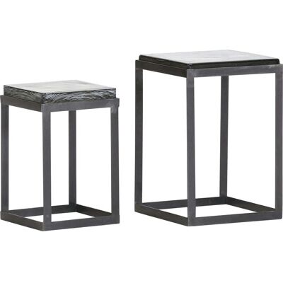 Höffner Beistelltisch 2er Set Plaza ¦ silber Höffner Beistelltisch 2er Set Plaza ¦ silber