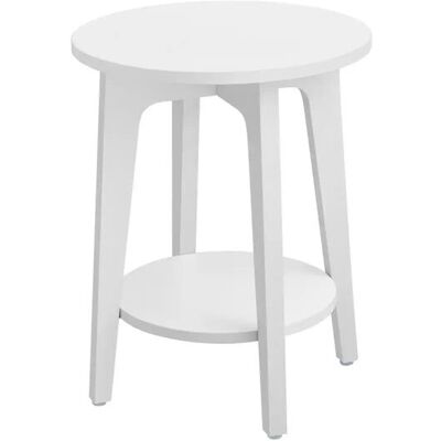 Höffner Beistelltisch ¦ weiß ¦ Maße (cm): B: 40 H: 50 Höffner Beistelltisch ¦ weiß ¦ Maße (cm): B: 40 H: 50