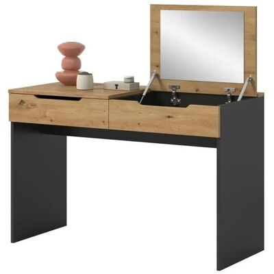 Höffner Schminktisch ¦ grau ¦ Maße (cm): B: 115 H: 76 Höffner Schminktisch ¦ grau ¦ Maße (cm): B: 115 H: 76