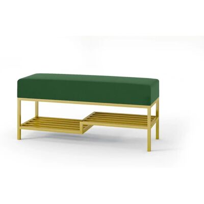 Höffner Polsterbank Mello ¦ grün ¦ Maße (cm): B: 80 H: 45 Höffner Polsterbank Mello ¦ grün ¦ Maße (cm): B: 80 H: 45
