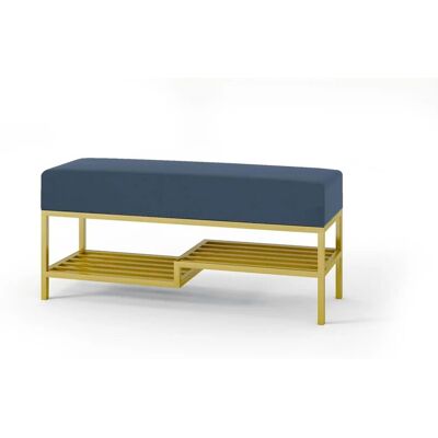 Höffner Polsterbank Mello ¦ blau ¦ Maße (cm): B: 80 H: 45 Höffner Polsterbank Mello ¦ blau ¦ Maße (cm): B: 80 H: 45