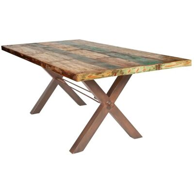 SIT Tops Rechteckiger Esstisch - Recyceltes Holz & Eisen SIT Tops Rechteckiger Esstisch - Recyceltes Holz & Eisen