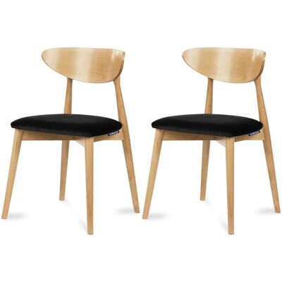 KONSIMO Esszimmerstuhl 2er-Set ¦ schwarz ¦ Maße (cm): B: 47 H: 79 KONSIMO Esszimmerstuhl 2er-Set ¦ schwarz ¦ Maße (cm): B: 47 H: 79