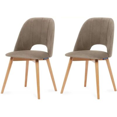 KONSIMO Polsterstuhl 2er-Set ¦ beige ¦ Maße (cm): B: 48 H: 86 KONSIMO Polsterstuhl 2er-Set ¦ beige ¦ Maße (cm): B: 48 H: 86