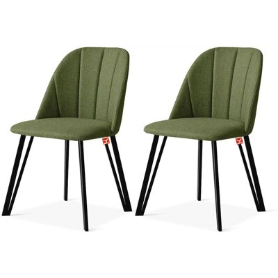 KONSIMO Polsterstuhl 2er-Set ¦ grün ¦ Maße (cm): B: 52 H: 85 KONSIMO Polsterstuhl 2er-Set ¦ grün ¦ Maße (cm): B: 52 H: 85