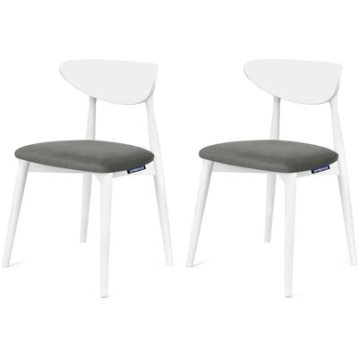 KONSIMO Esszimmerstuhl 2er-Set ¦ grau ¦ Maße (cm): B: 47 H: 79 KONSIMO Esszimmerstuhl 2er-Set ¦ grau ¦ Maße (cm): B: 47 H: 79