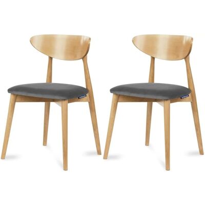 KONSIMO Esszimmerstuhl 2er-Set ¦ grau ¦ Maße (cm): B: 47 H: 79 KONSIMO Esszimmerstuhl 2er-Set ¦ grau ¦ Maße (cm): B: 47 H: 79