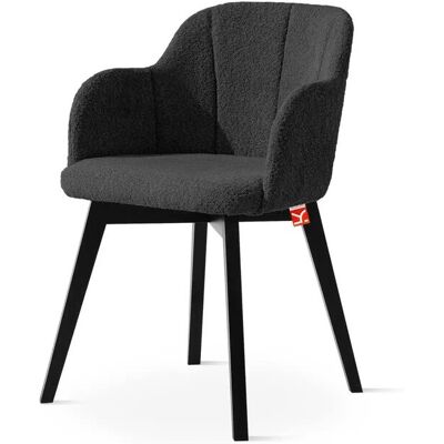 KONSIMO Polsterstuhl ¦ schwarz ¦ Maße (cm): B: 54,5 H: 80 KONSIMO Polsterstuhl ¦ schwarz ¦ Maße (cm): B: 54,5 H: 80
