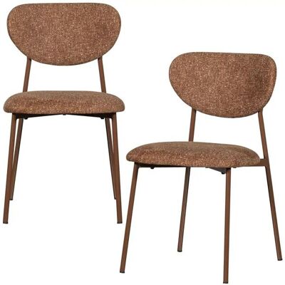 WOOOD Esszimmerstuhl 2er-Set Valor ¦ braun ¦ Maße (cm): B: 56 H: 77 WOOOD Esszimmerstuhl 2er-Set Valor ¦ braun ¦ Maße (cm): B: 56 H: 77