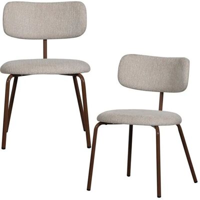 WOOOD Esszimmerstuhl 2er-Set Travis ¦ creme ¦ Maße (cm): B: 53 H: 75 WOOOD Esszimmerstuhl 2er-Set Travis ¦ creme ¦ Maße (cm): B: 53 H: 75