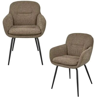 WOOOD Esszimmerstuhl 2er-Set Runa ¦ braun ¦ Maße (cm): B: 59 H: 82 WOOOD Esszimmerstuhl 2er-Set Runa ¦ braun ¦ Maße (cm): B: 59 H: 82