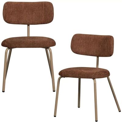 WOOOD Esszimmerstuhl 2er-Set Travis ¦ braun ¦ Maße (cm): B: 53 H: 75 WOOOD Esszimmerstuhl 2er-Set Travis ¦ braun ¦ Maße (cm): B: 53 H: 75