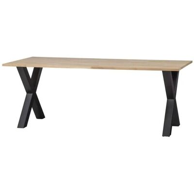 WOOOD Alkmaar Esstisch - Natur/Schwarz - 200x90x75 cm WOOOD Alkmaar Esstisch - Natur/Schwarz - 200x90x75 cm