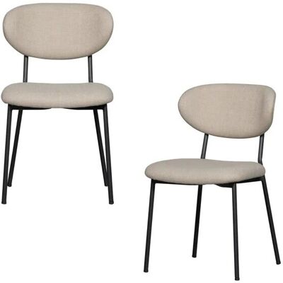 WOOOD Esszimmerstuhl - 2er Set Kjeld ¦ creme ¦ Maße (cm): B: 47 H: 79 WOOOD Esszimmerstuhl - 2er Set Kjeld ¦ creme ¦ Maße (cm): B: 47 H: 79