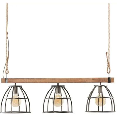 Höffner Pendelleuchte 3-flammig Metall / Holz schwarz Frame ¦ schwarz ¦ Maße (cm): B: Höffner Pendelleuchte 3-flammig Metall / Holz schwarz Frame ¦ schwarz ¦ Maße (cm): B:
