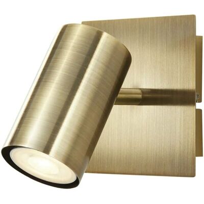 Trio Strahler 1-flammig altmessing ¦ gold ¦ Maße (cm): B: 9 H: 16 T: 12.0 Trio Strahler 1-flammig altmessing ¦ gold ¦ Maße (cm): B: 9 H: 16 T: 12.0