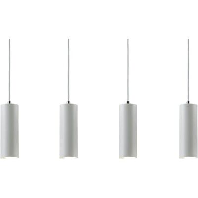 Trio Pendelleuchte 4-flammig weiß ¦ weiß ¦ Maße (cm): B: 75 H: 150 T: 9.0 Trio Pendelleuchte 4-flammig weiß ¦ weiß ¦ Maße (cm): B: 75 H: 150 T: 9.0