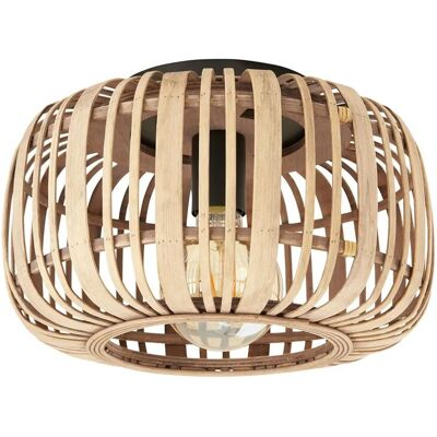 Höffner Deckenleuchte 1-flammig. Rattanschirm `klein` ¦ holzfarben ¦ Maße (cm): B: Höffner Deckenleuchte 1-flammig. Rattanschirm `klein` ¦ holzfarben ¦ Maße (cm): B: