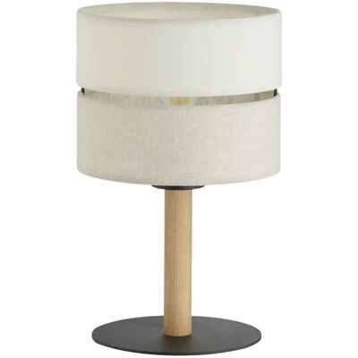 TK Lighting Eco Tischlampe mit Rundschirm Beige - Tischlampe TK Lighting Eco Tischlampe mit Rundschirm Beige - Tischlampe