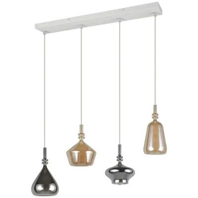 Trio Pendelleuchte ¦ weiß ¦ Maße (cm): B: 65 H: 200 Trio Pendelleuchte ¦ weiß ¦ Maße (cm): B: 65 H: 200