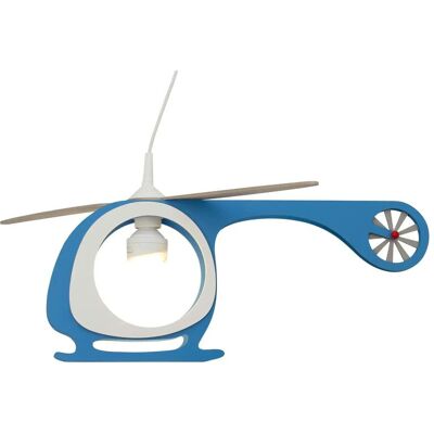 Höffner Pendelleuchte Hubschrauber Holz blau weiß ¦ mehrfarbig ¦ Maße (cm): B: 60 H: Höffner Pendelleuchte Hubschrauber Holz blau weiß ¦ mehrfarbig ¦ Maße (cm): B: 60 H: