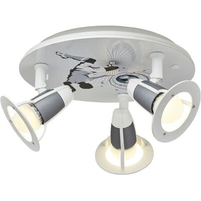 Höffner Deckenleuchte Fußballer ¦ silber ¦ Maße (cm): B: 30 T: 18.0 Höffner Deckenleuchte Fußballer ¦ silber ¦ Maße (cm): B: 30 T: 18.0