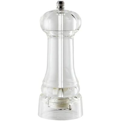 KHG Salz-/Pfeffermühle ¦ transparent/klar ¦ Kunststoff ¦ Maße (cm): H: 15,5 KHG Salz-/Pfeffermühle ¦ transparent/klar ¦ Kunststoff ¦ Maße (cm): H: 15,5