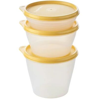 Tupperware 3er-Classic-Set Frischhaltedosen klein ¦ gelb ¦ Kunststoff ¦ Maße Tupperware 3er-Classic-Set Frischhaltedosen klein ¦ gelb ¦ Kunststoff ¦ Maße