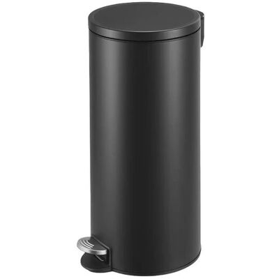 Höffner Mülleimer ¦ schwarz ¦ Kunststoff,Stahl ¦ Maße (cm): B: 29,5 H: 63 Höffner Mülleimer ¦ schwarz ¦ Kunststoff,Stahl ¦ Maße (cm): B: 29,5 H: 63