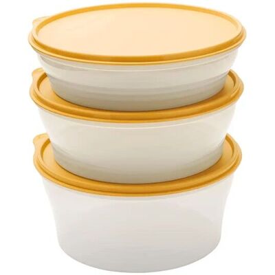 Tupperware 3er-Classic-Set Frischhaltedosen ¦ gelb ¦ Kunststoff Tupperware 3er-Classic-Set Frischhaltedosen ¦ gelb ¦ Kunststoff