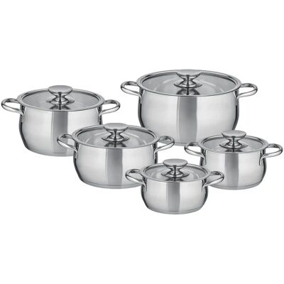 Berndes Topfset 5-teilig Romantika ¦ silber ¦ Edelstahl Berndes Topfset 5-teilig Romantika ¦ silber ¦ Edelstahl
