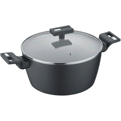 Berndes Kochtopf b.clever ¦ schwarz ¦ Aluminium ¦ Maße (cm): H: 11,8 Ø: 24 Berndes Kochtopf b.clever ¦ schwarz ¦ Aluminium ¦ Maße (cm): H: 11,8 Ø: 24