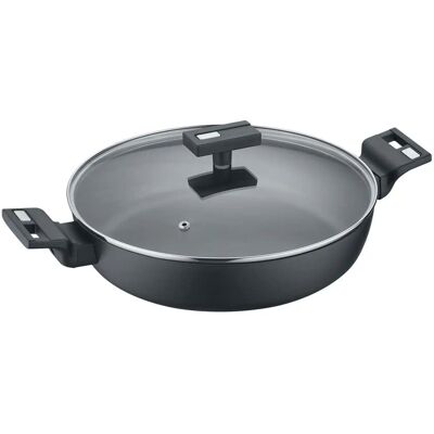 Berndes Servierpfanne b.smart ¦ schwarz ¦ Aluminium ¦ Maße (cm): H: 5,5 Ø: 24 Berndes Servierpfanne b.smart ¦ schwarz ¦ Aluminium ¦ Maße (cm): H: 5,5 Ø: 24
