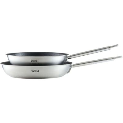 WOLL Pfannen-Set Steel ¦ Edelstahl ¦ Maße (cm): B: 28,9 H: 5 WOLL Pfannen-Set Steel ¦ Edelstahl ¦ Maße (cm): B: 28,9 H: 5