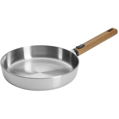WOLL Bratpfanne Logic Steel ¦ Edelstahl ¦ Maße (cm): H: 5 Ø: 24 WOLL Bratpfanne Logic Steel ¦ Edelstahl ¦ Maße (cm): H: 5 Ø: 24