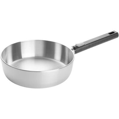 WOLL Schmorpfanne Logic Steel ¦ Edelstahl ¦ Maße (cm): H: 7 Ø: 24 WOLL Schmorpfanne Logic Steel ¦ Edelstahl ¦ Maße (cm): H: 7 Ø: 24