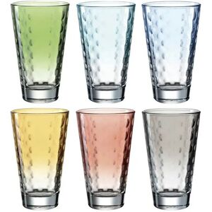 LEONARDO 6er-Gläserset 6er Set Optic ¦ mehrfarbig ¦ Glas ¦ Maße (cm): B: 8 H: LEONARDO 6er-Gläserset 6er Set Optic ¦ mehrfarbig ¦ Glas ¦ Maße (cm): B: 8 H: