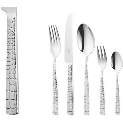 Justinus Besteckset Croco ¦ silber ¦ Edelstahl Justinus Besteckset Croco ¦ silber ¦ Edelstahl