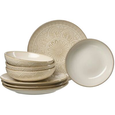 Ritzenhoff & Breker Tafelservice 8-teilig Omara ¦ beige ¦ Steinzeug/Steingut Ritzenhoff & Breker Tafelservice 8-teilig Omara ¦ beige ¦ Steinzeug/Steingut