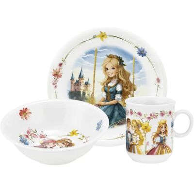 Seltmann Weiden Prinzessin Kindergeschirr-Set - Kinderporzellan Platte Becher Schale Seltmann Weiden Prinzessin Kindergeschirr-Set - Kinderporzellan Platte Becher Schale