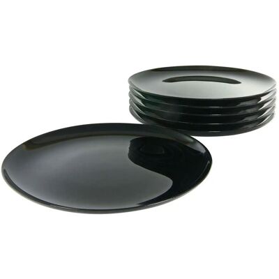 CreaTable Pizzateller Italien ¦ schwarz ¦ Glas ¦ Maße (cm): B: 35 H: 8,5 CreaTable Pizzateller Italien ¦ schwarz ¦ Glas ¦ Maße (cm): B: 35 H: 8,5