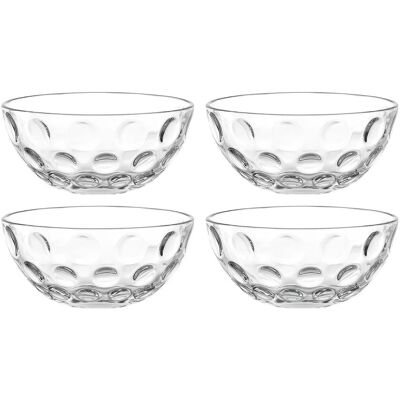 LEONARDO 4er-Schalenset Cucina Optic ¦ transparent/klar ¦ Glas ¦ Maße (cm): B: LEONARDO 4er-Schalenset Cucina Optic ¦ transparent/klar ¦ Glas ¦ Maße (cm): B: