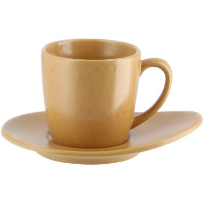 ASA SELECTION Espressotasse mit Unterteller Cuba Ocra ¦ gelb ¦ Maße (cm): H: 5 ASA SELECTION Espressotasse mit Unterteller Cuba Ocra ¦ gelb ¦ Maße (cm): H: 5