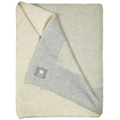 Musterring Knit Wohndecken - Reversible Baumwolldecke, Grau Musterring Knit Wohndecken - Reversible Baumwolldecke, Grau