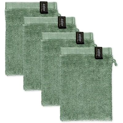 Schöner Wohnen-KOLLEKTION Sense Grüner Baumwoll-Waschhandschuh - Waschlappen Schöner Wohnen-KOLLEKTION Sense Grüner Baumwoll-Waschhandschuh - Waschlappen