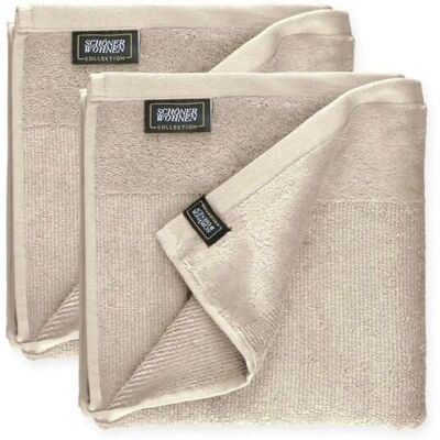Schöner Wohnen Sense Beiges Handtuch, 50x100cm, 2 Stück Schöner Wohnen Sense Beiges Handtuch, 50x100cm, 2 Stück